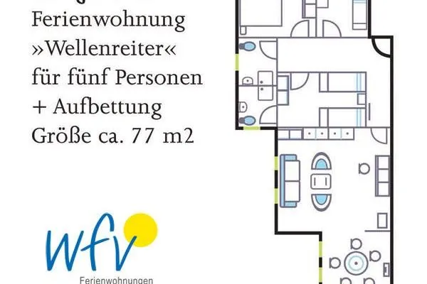 Grundriss Weisses Rössl Ferienwohnung Wellenreiter