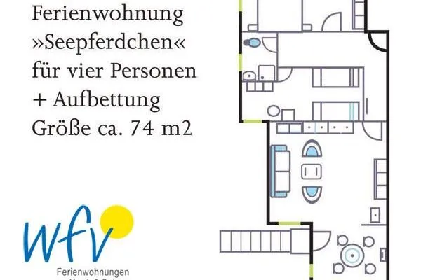 Grundriss Weisses Rössl Ferienwohnung Seepferdchen