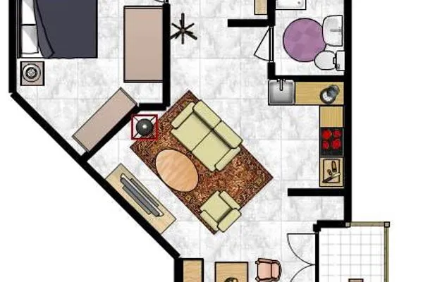 Grundriss Residenz Binz Ferienwohnung 7