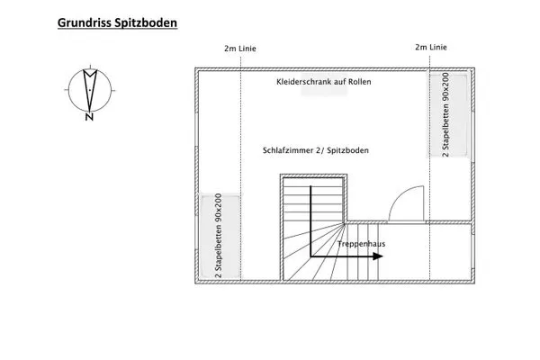 Grundriss Haus Kiek in't Watt Ferienwohnung Quartier 7° Ost