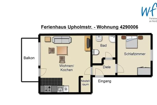Grundriss Ferienhaus Upholmstr. Ferienwohnung Hemker