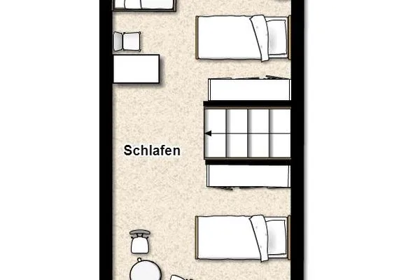 Grundriss Juist Zauber - Haus 3 Ferienwohnung Christina