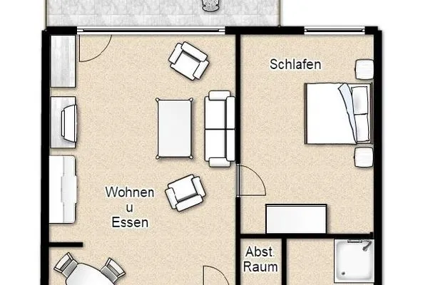 Grundriss Juist Zauber - Haus 3 Ferienwohnung Strandaster