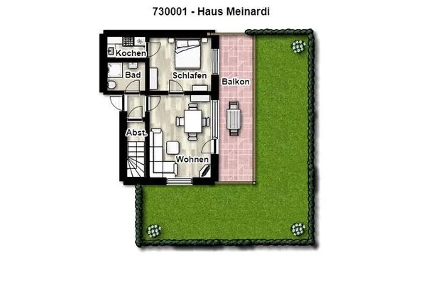 Grundriss Haus Meinardi Ferienwohnung 1