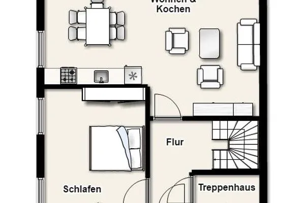 Grundriss Feriendomizil "Am langen Wasser" 7 Ferienwohnung 3