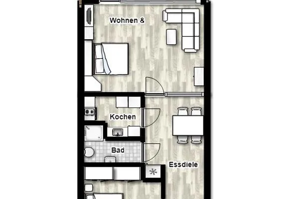 Grundriss Haus Reedestraße 25-27 Ferienwohnung Borkum-Liebe
