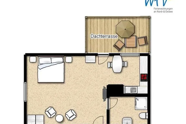 Grundriss Villa Mönchgut Ferienwohnung 13