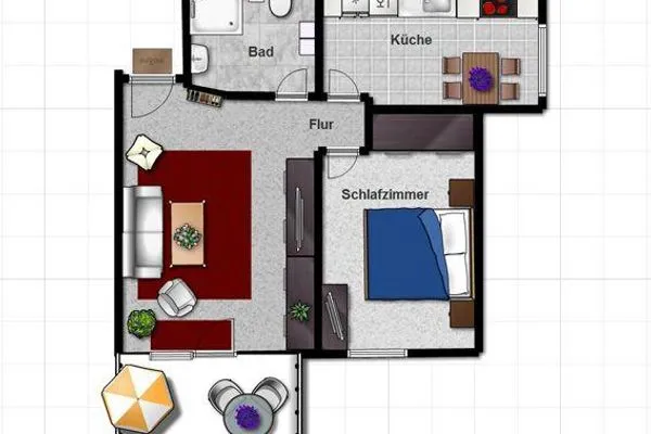 Grundriss Villa Granitz Ferienwohnung 7