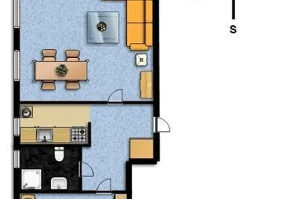 Grundriss Villa Sirene Ferienwohnung 22