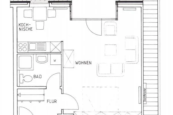 Grundriss Juist Zauber - Haus 1 Ferienwohnung Fries