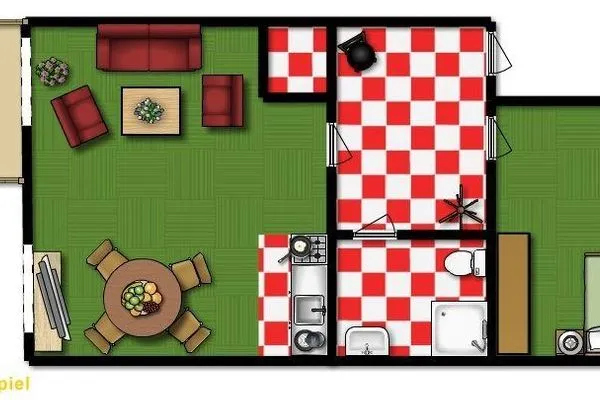 Grundriss Wohnpark Stadt Hamburg Ferienwohnung 35