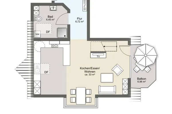 Grundriss Haus Tide Ferienwohnung Calimero