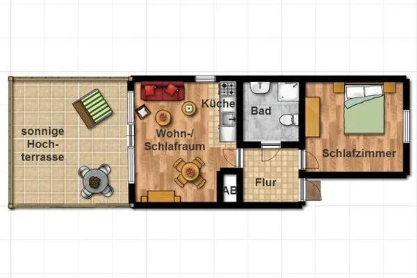 Grundriss Wohnpark Stadt Hamburg Ferienwohnung 48