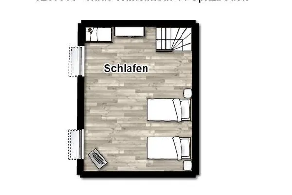 Grundriss Haus Wilhelmstraße 14 Ferienwohnung 1