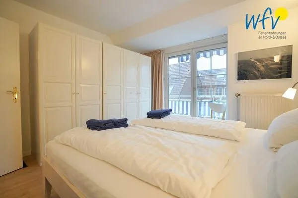 Schlafzimmer Juist Zauber - Haus 2 Ferienwohnung Caprasse