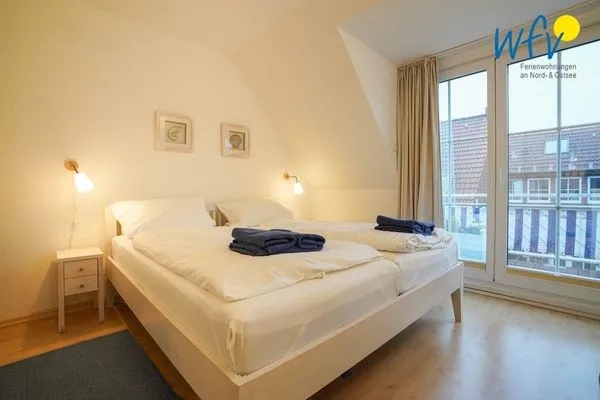 Schlafzimmer Juist Zauber - Haus 2 Ferienwohnung Caprasse