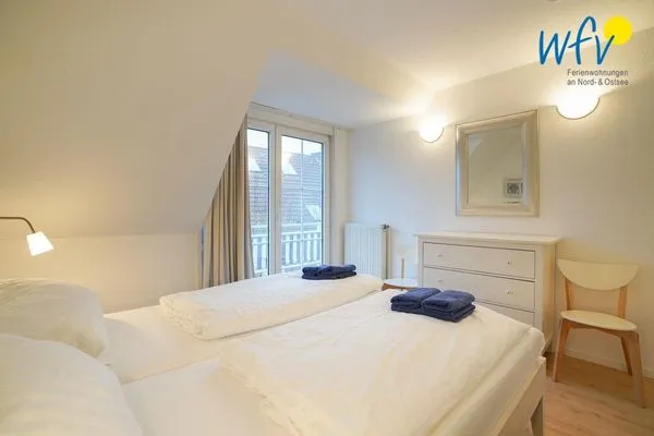 Schlafzimmer Juist Zauber - Haus 2 Ferienwohnung Caprasse