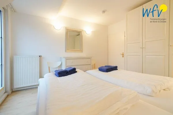 Schlafzimmer Juist Zauber - Haus 2 Ferienwohnung Caprasse