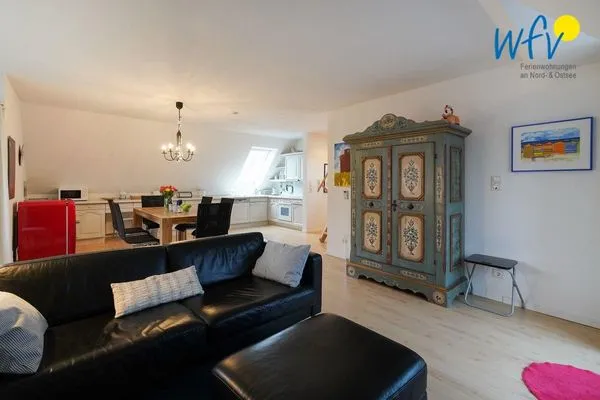 Wohnzimmer Juist Zauber - Haus 2 Ferienwohnung Caprasse