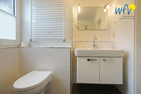 Badezimmer Juist Zauber - Haus 3 Ferienwohnung Möwennest