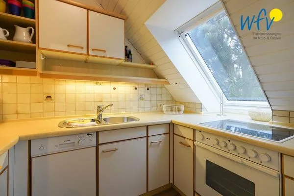 Küche / Küchenzeile Juist Zauber - Haus 3 Ferienwohnung Möwennest