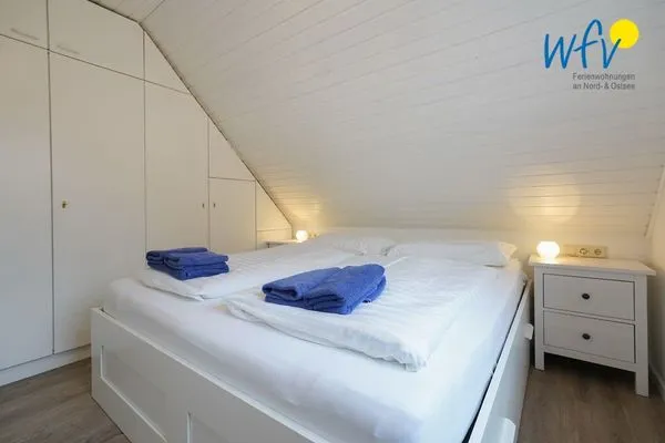 Schlafzimmer Juist Zauber - Haus 3 Ferienwohnung Möwennest