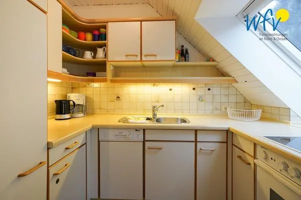 Küche / Küchenzeile Juist Zauber - Haus 3 Ferienwohnung Möwennest
