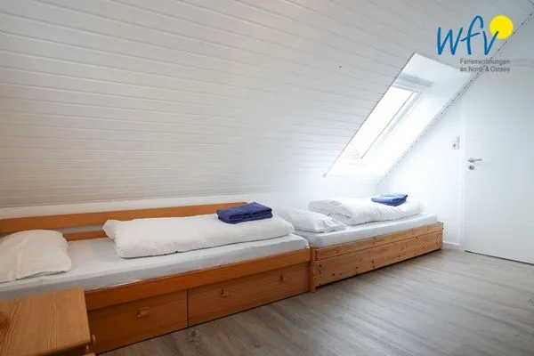 Schlafzimmer Juist Zauber - Haus 3 Ferienwohnung Möwennest