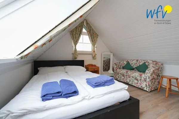 Schlafzimmer Juist Zauber - Haus 3 Ferienwohnung Möwennest