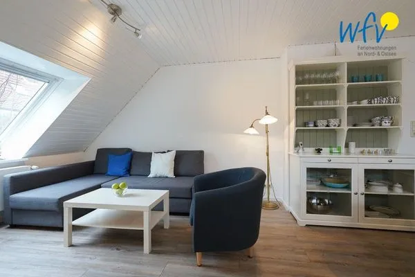 Wohnzimmer Juist Zauber - Haus 3 Ferienwohnung Möwennest