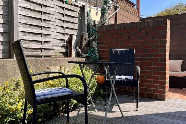 Terrasse Villa Düna Ferienwohnung 1