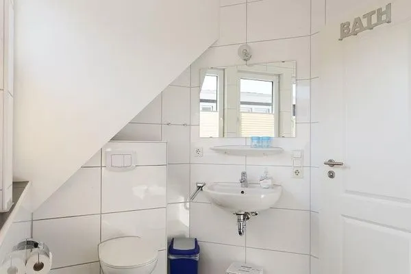 Badezimmer Haus Gartenstraße Ferienwohnung Gartentraum