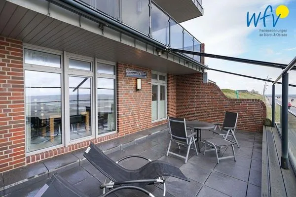 Balkon Haus Wilhelmshöhe Ferienwohnung Meeresblick