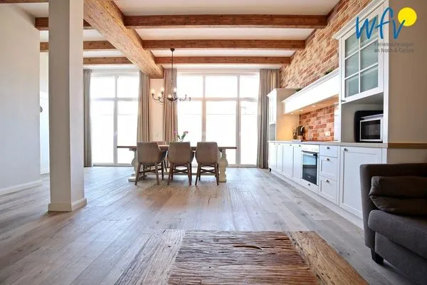 Wohnzimmer Alte Feuerwache Ferienwohnung 3