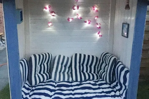 Outdoorsessel am Hüs Sanskiin in Süddorf auf Amrum Hüs Sanskiin Ferienwohnung *Fiiwfut*