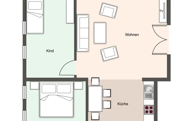 Haubarg Ossenhoff Haubarg Ossenhoff Appartement Kohstall SPO Umland - Grundriss