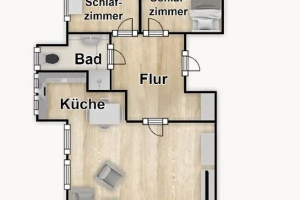 Grundriss Villa Malte Ferienwohnung 8