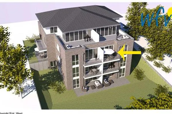 Vogelperspektive Haus Oldenburg Ferienwohnung 8