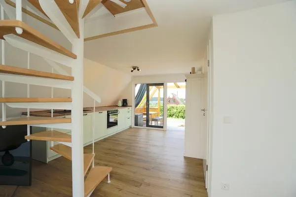 Küche / Küchenzeile  Modernes Nurdachhaus in ruhiger Feriensiedlung direkt am Wittensee mit Seeblick