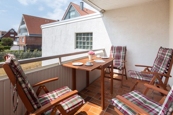  Haus Coordes Wohnung 1  - Balkon
