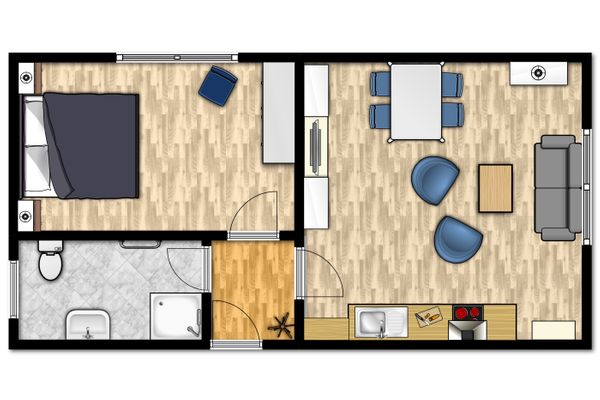  Haus Coordes Wohnung 2 Norderney - Grundriss