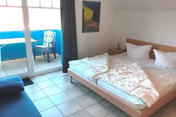 Schlafzimmer mit Doppelbett  Glebbe 17 - Wohnung 8