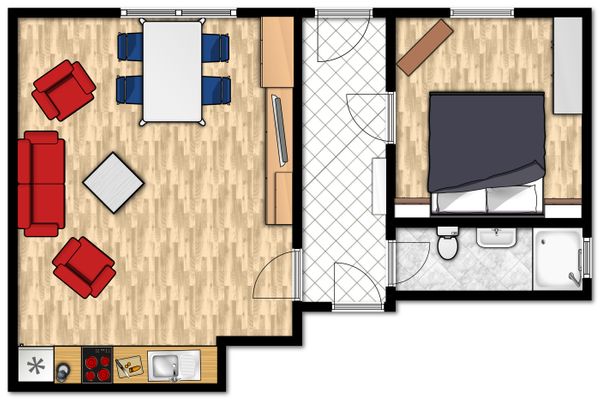  Haus Coordes Wohnung 5  - Grundriss