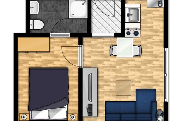  Haus Coordes Wohnung 6  - Grundriss