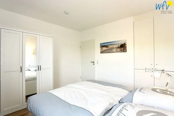 Schlafzimmer Haus Janine Ferienwohnung Meeresblume