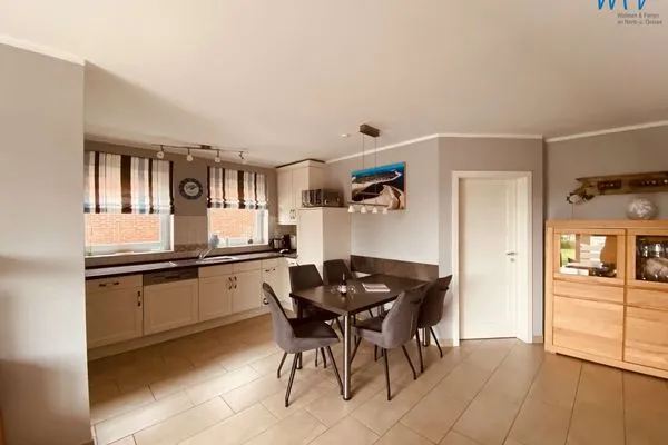 Wohnzimmer Weidenkieker Ferienwohnung 1