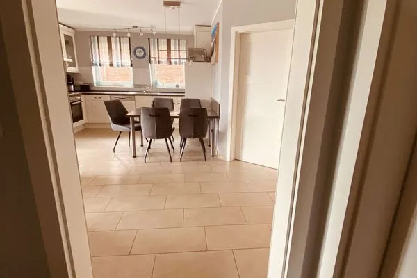 Wohnzimmer Weidenkieker Ferienwohnung 1