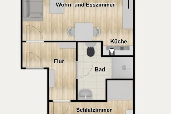 Grundriss Haus Janine Ferienwohnung Meeresblume