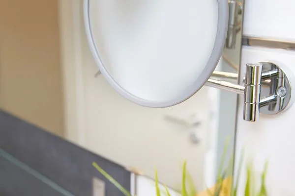 Badezimmer  Ferienwohnung Ankerplatz mit SPIELSCHEUNE am Wittensee