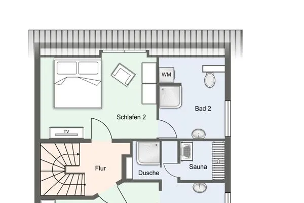 Summer Diek Ferienhaus Summerdiek 8 SPO Ording - Grundriss